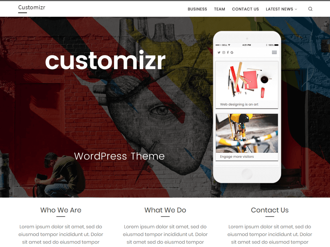 customizr wordpress theme